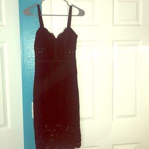 Black lace Express dress knee length Size 0